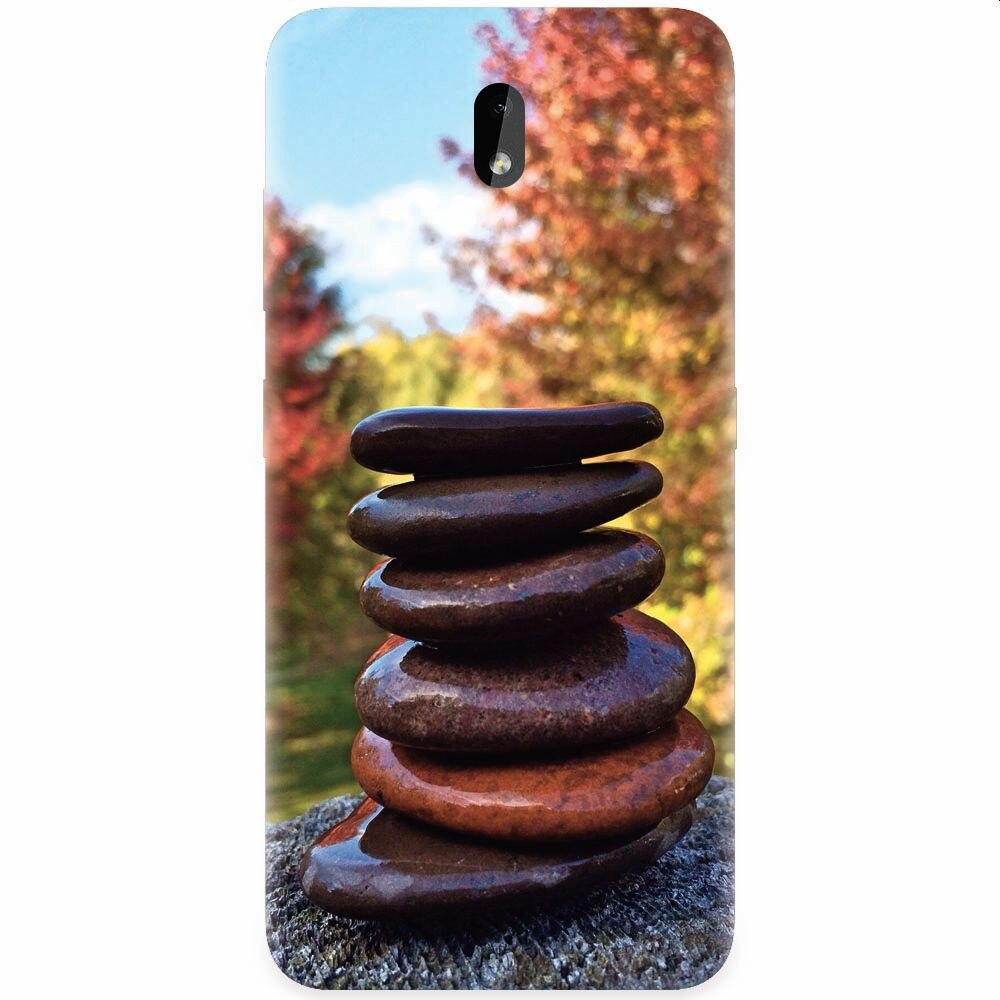 Husa silicon pentru Nokia 3.2, Stacking Stones