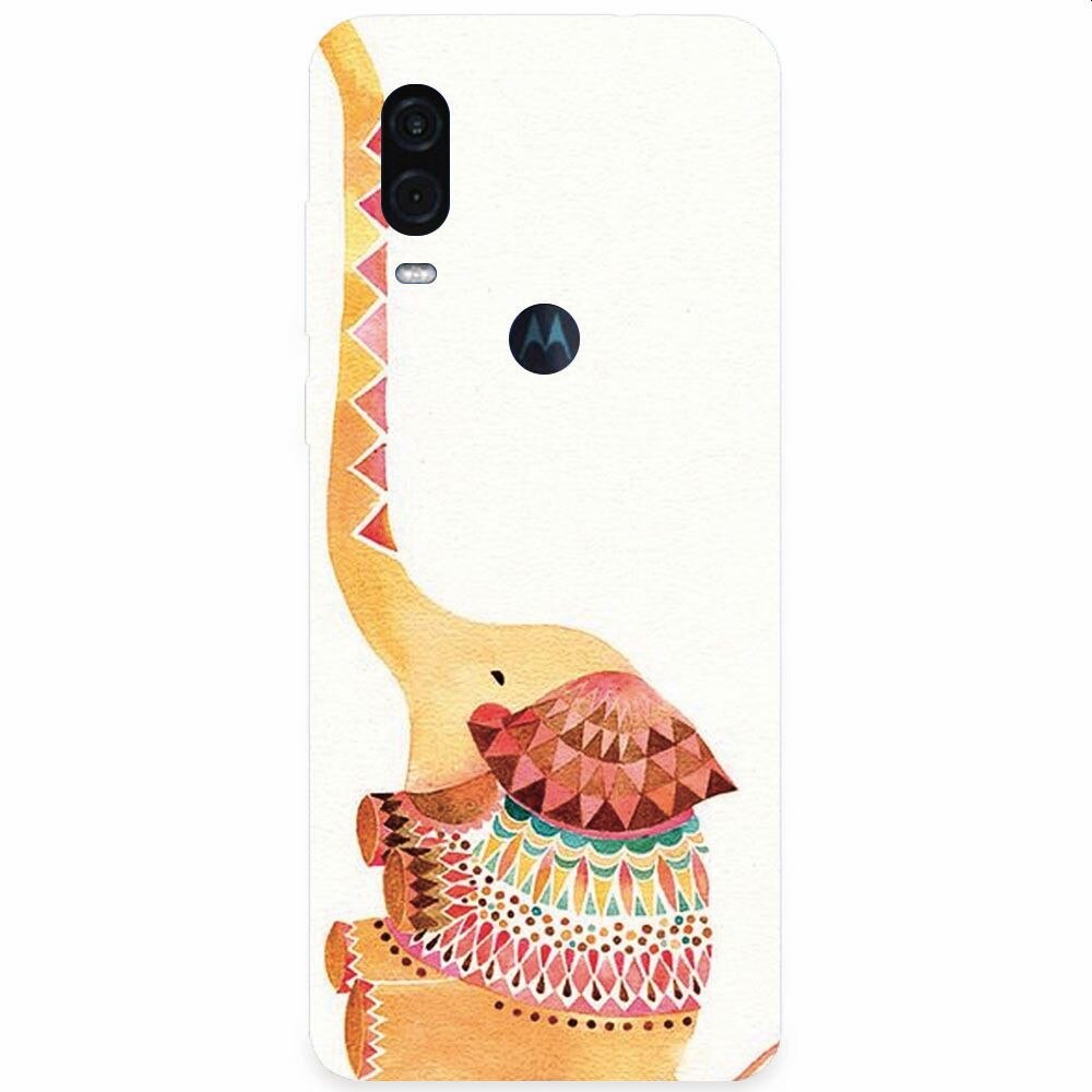Husa silicon pentru Motorola One Vision, Elephant
