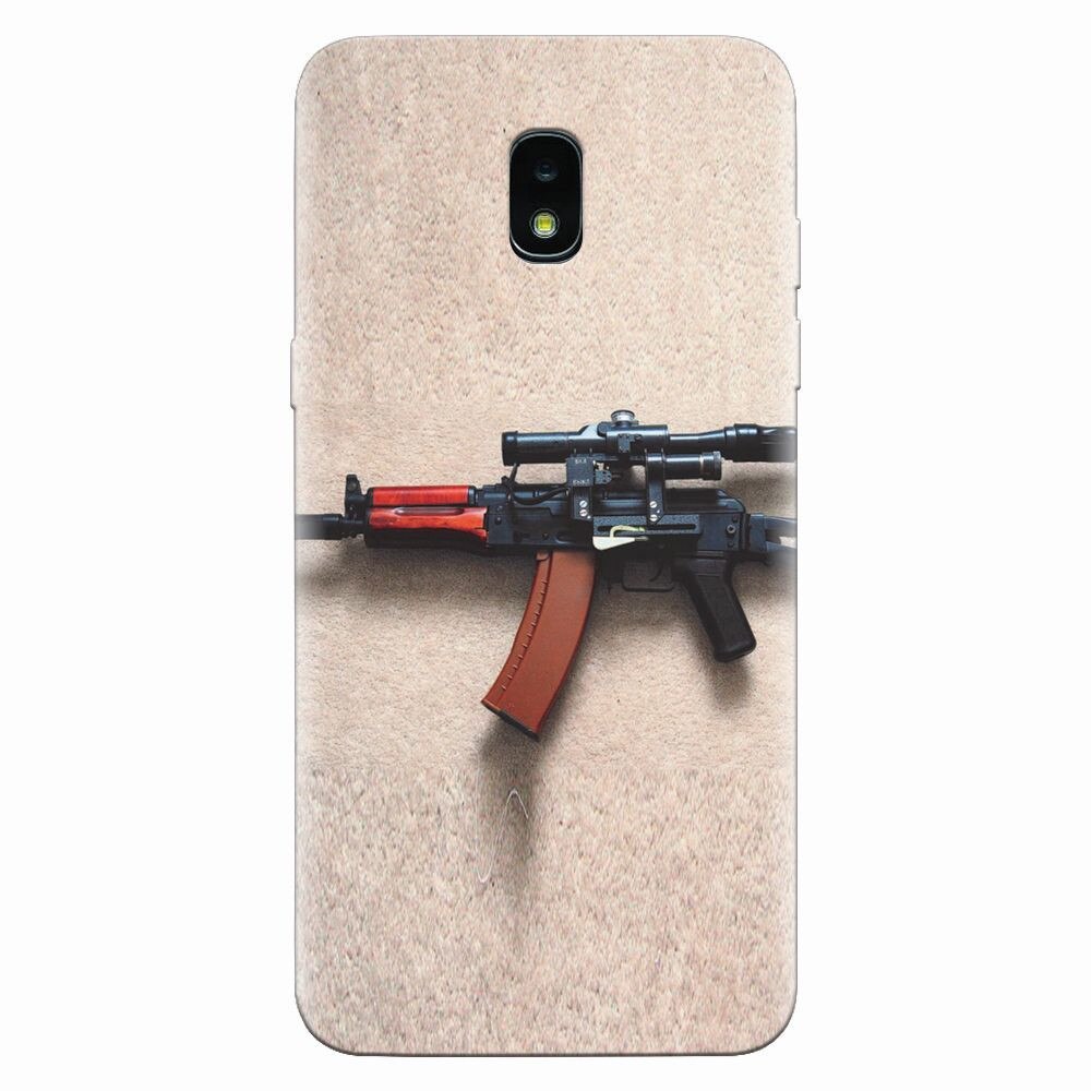 Husa silicon pentru Samsung Galaxy J3 2018, AK Kalashnikov Gun Of Military
