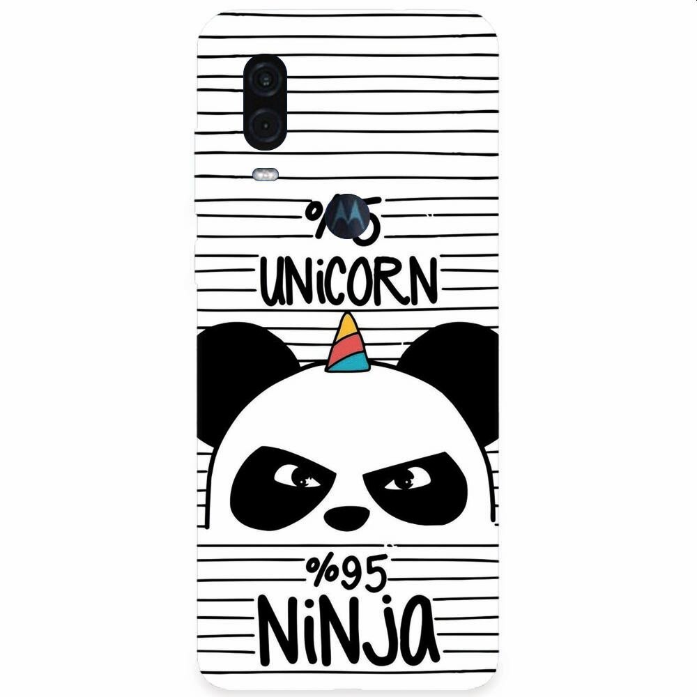 Husa silicon pentru Motorola One Vision, Unicorn Ninja