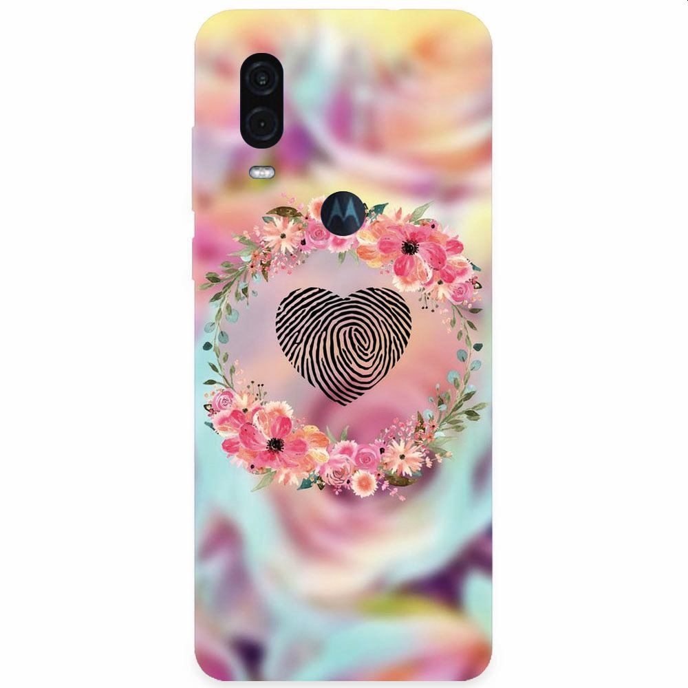 Husa silicon pentru Motorola One Vision, Fingerprint