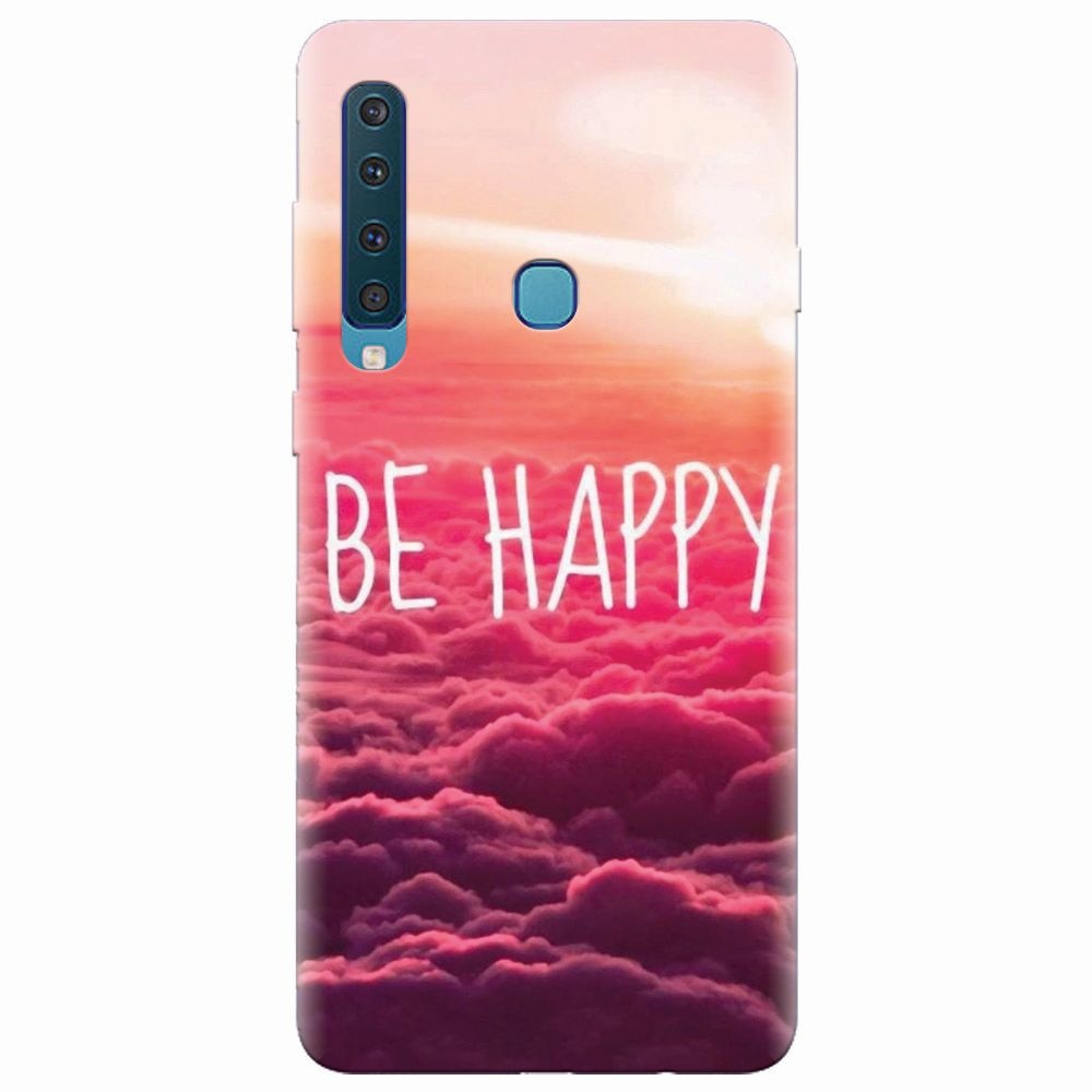 Husa silicon pentru Samsung Galaxy A9 2018, Be Happy Puffy Clouds
