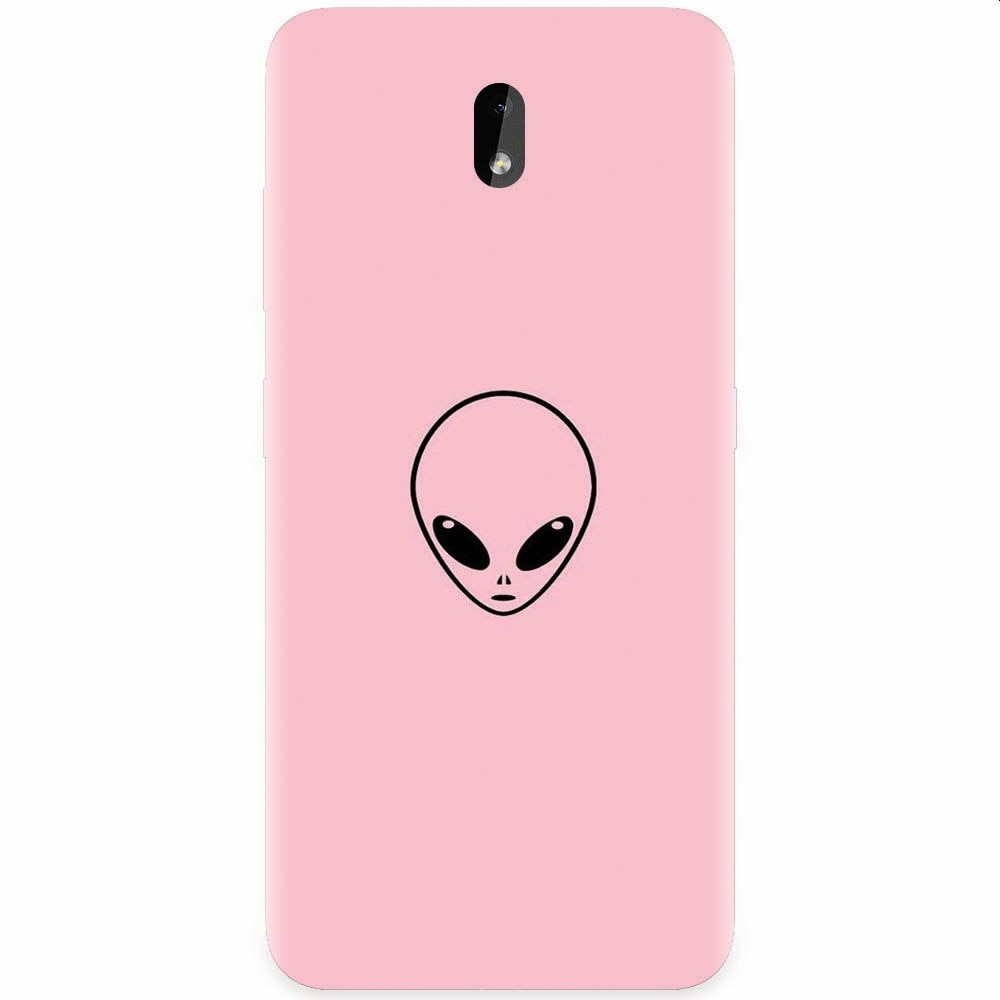 Husa silicon pentru Nokia 3.2, Pink Alien