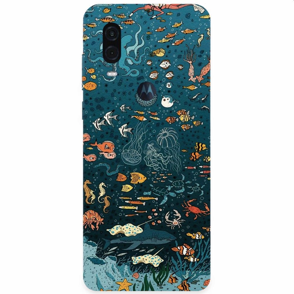 Husa silicon pentru Motorola One Vision, Under The Sea