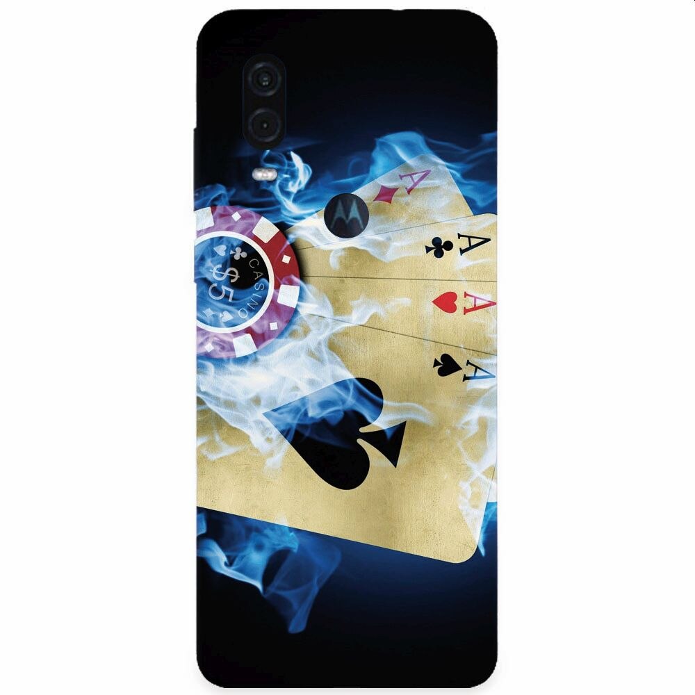 Husa silicon pentru Motorola One Vision, Casino