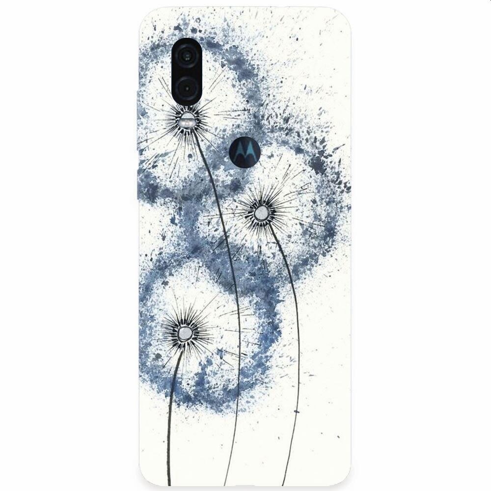Husa silicon pentru Motorola One Vision, Dandelion