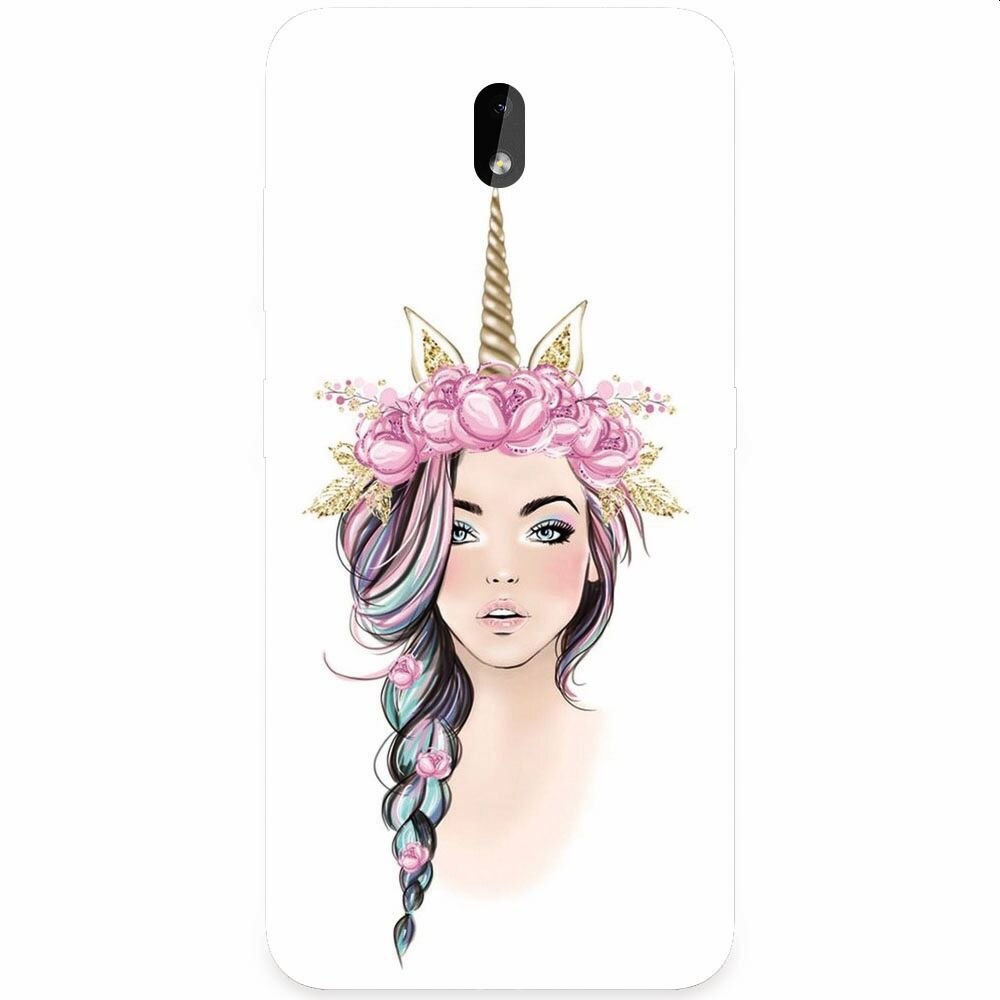 Husa silicon pentru Nokia 3.2, Unicorn Girl