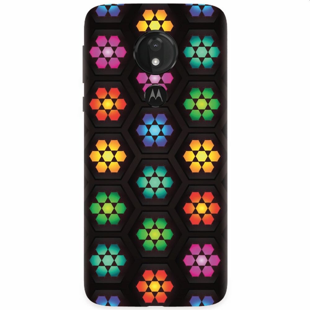 Husa silicon pentru Motorola Moto G7, Kaleidoscope Mosaic Patterns