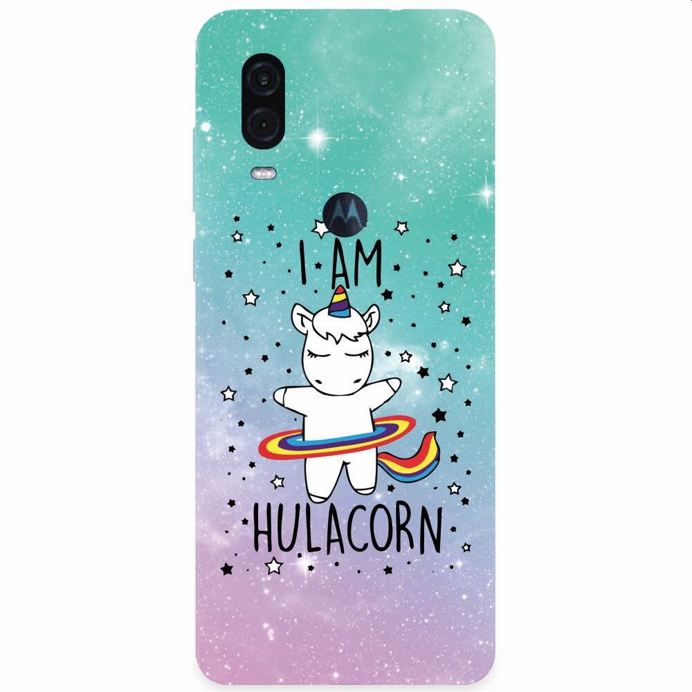 Husa silicon pentru Motorola One Vision, I Am Hulacorn
