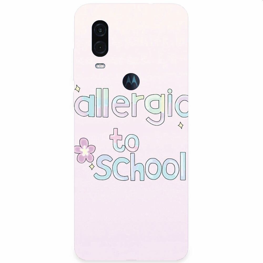 Husa silicon pentru Motorola One Vision, Allergic To School