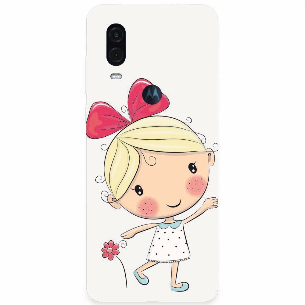 Husa silicon pentru Motorola One Vision, Fetita