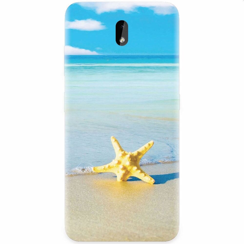 Husa silicon pentru Nokia 3.2, Starfish Beach