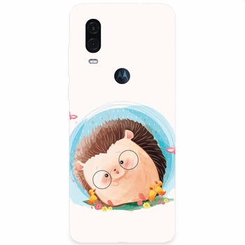 Husa silicon pentru Motorola One Vision, Arici Husa silicon pentru Motorola One Vision, Arici