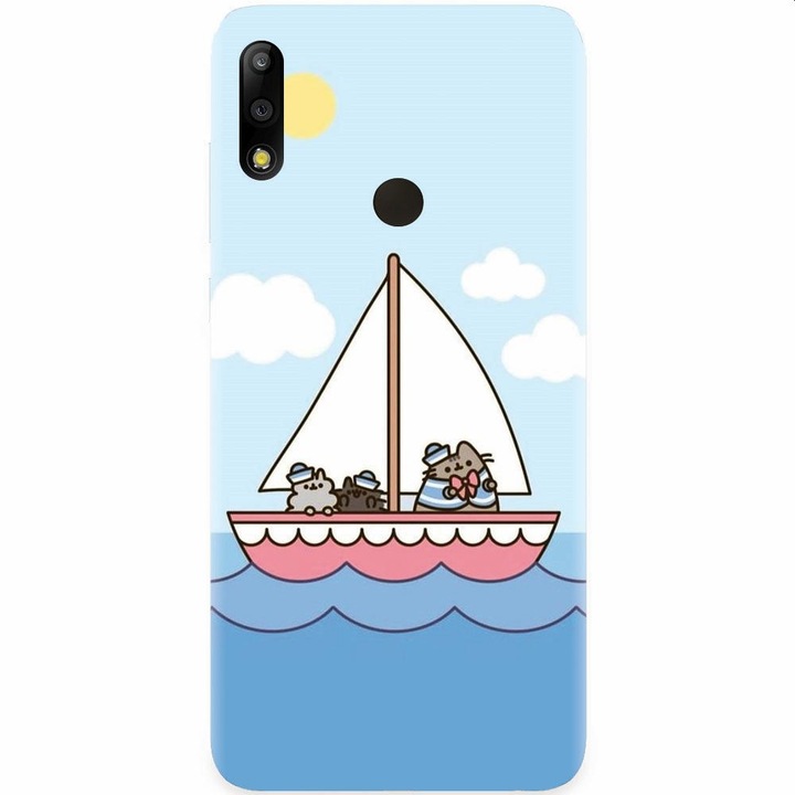 Силиконов калъф, съвместим с Asus Zenfone Max Pro M2, Happy Sailors