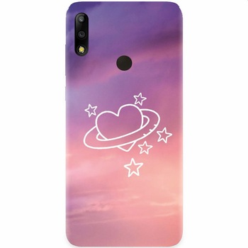 Husa silicon pentru Asus Zenfone Max Pro M2, Galaxy Heart Husa silicon pentru Asus Zenfone Max Pro M2, Galaxy Heart