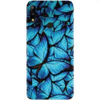 Husa silicon pentru Asus Zenfone Max Pro M2, Blue Butterfly 101