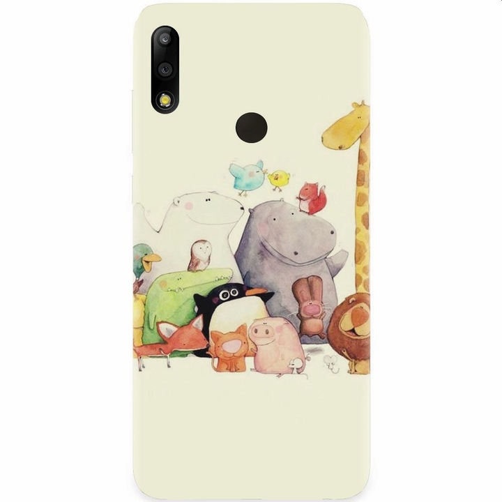Силиконов калъф за Asus Zenfone Max Pro M2, Сладки анимационни животни