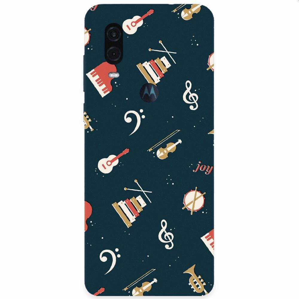 Husa silicon pentru Motorola One Vision, Music Joy