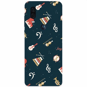Husa silicon pentru Motorola One Vision, Music Joy Husa silicon pentru Motorola One Vision, Music Joy