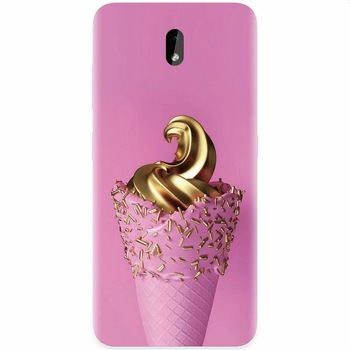 Husa silicon pentru Nokia 3.2, Icecream Gold Husa silicon pentru Nokia 3.2, Icecream Gold