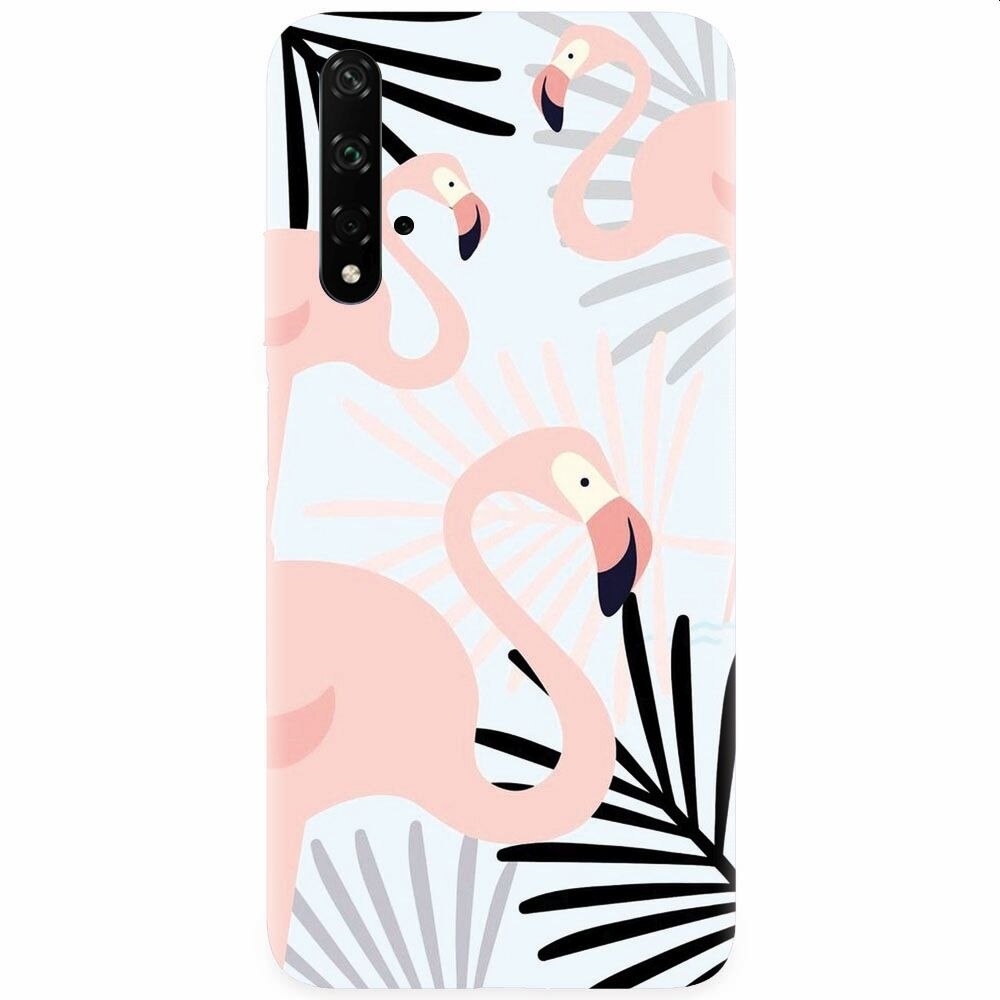Husa silicon pentru Honor 20, Flamingo