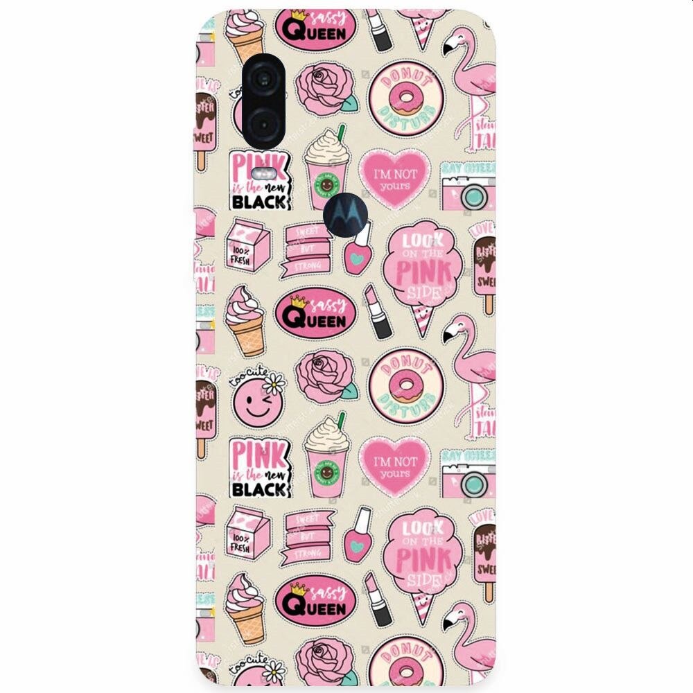 Husa silicon pentru Motorola One Vision, Sassy Queen