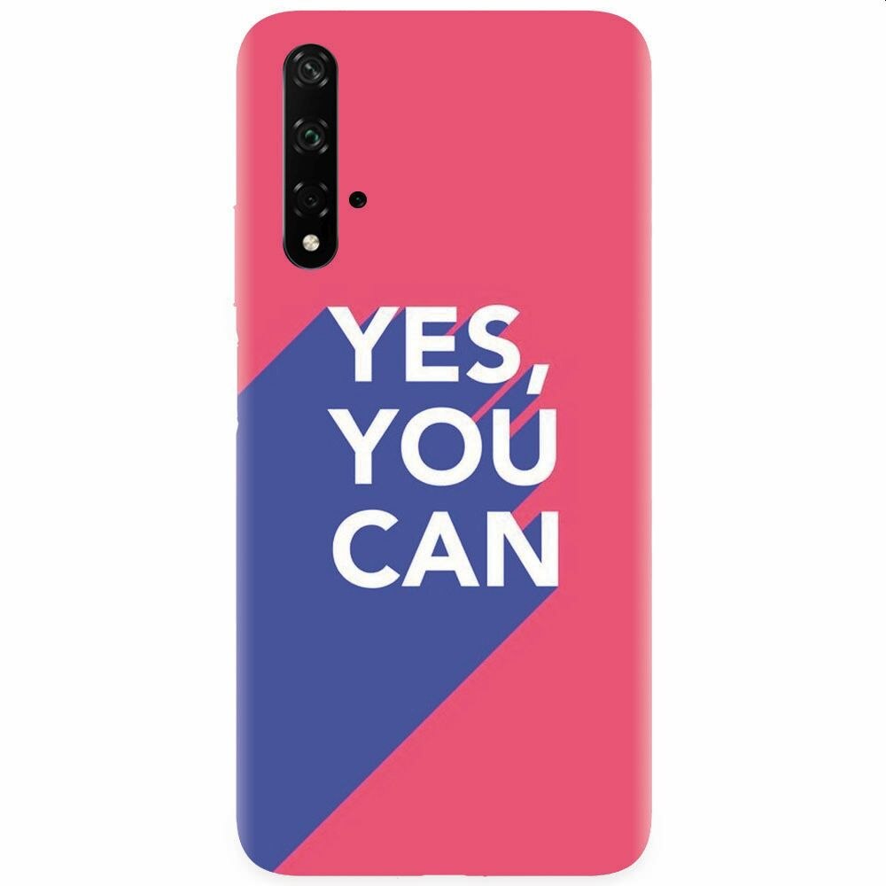 Husa silicon pentru Honor 20, Yes You Can
