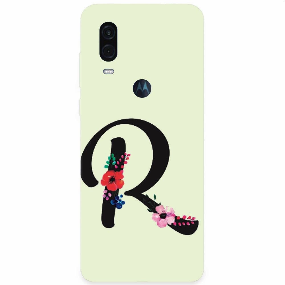 Husa silicon pentru Motorola One Vision, Litera R
