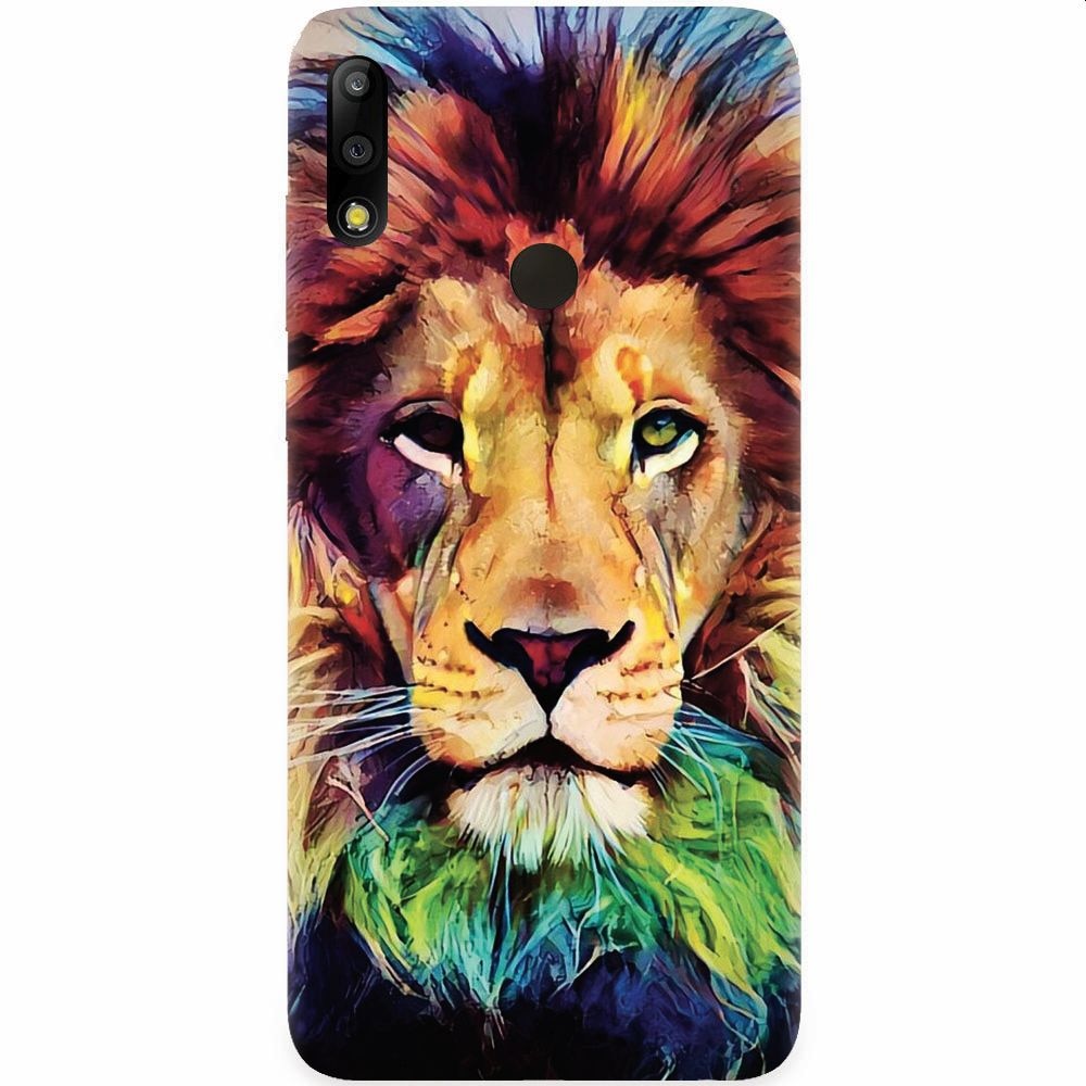 Husa silicon pentru Asus Zenfone Max Pro M2, Colorfull Lion