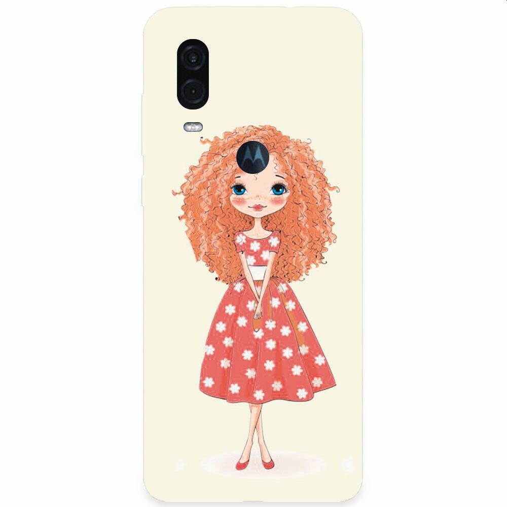 Husa silicon pentru Motorola One Vision, Sweet Little Girl