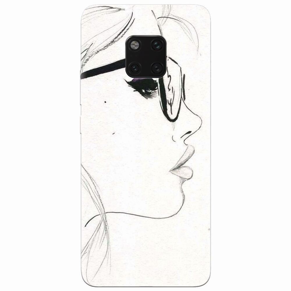 Husa silicon pentru Huawei Mate 20 Pro, Girl Face