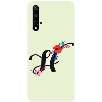 Husa silicon pentru Honor 20, Litera H Husa silicon pentru Honor 20, Litera H