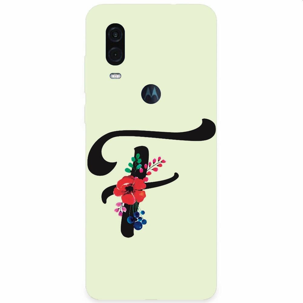 Husa silicon pentru Motorola One Vision, Litera F