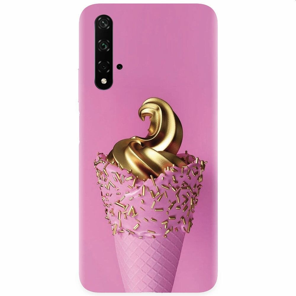 Husa silicon pentru Honor 20, Icecream Gold