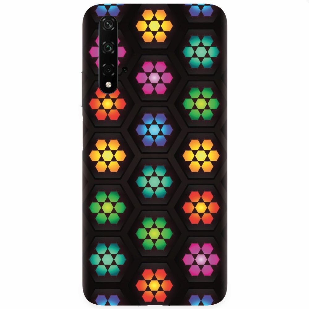 Husa silicon pentru Honor 20, Kaleidoscope Mosaic Patterns