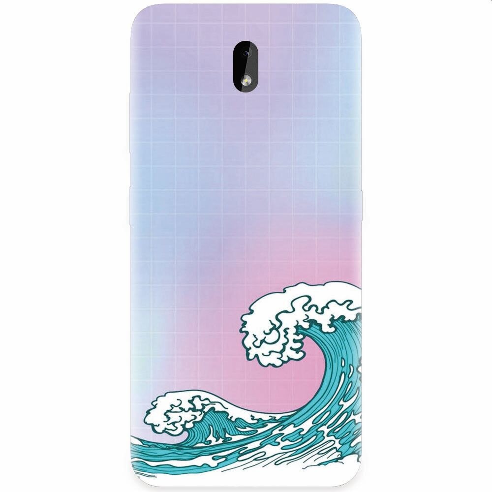 Husa silicon pentru Nokia 3.2, Waves