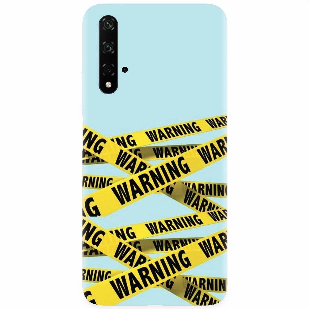 Husa silicon pentru Honor 20, Warning