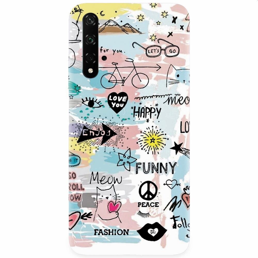 Husa silicon pentru Honor 20, Travel 101