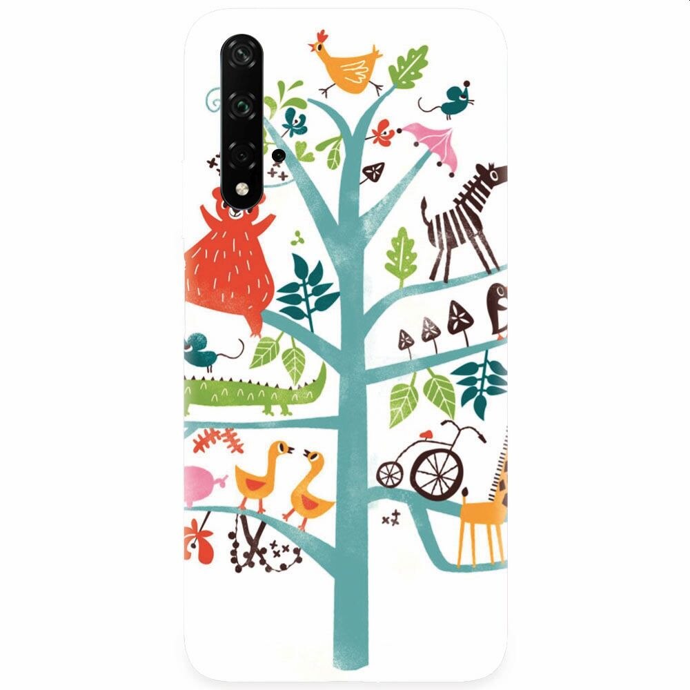 Husa silicon pentru Honor 20, Tree