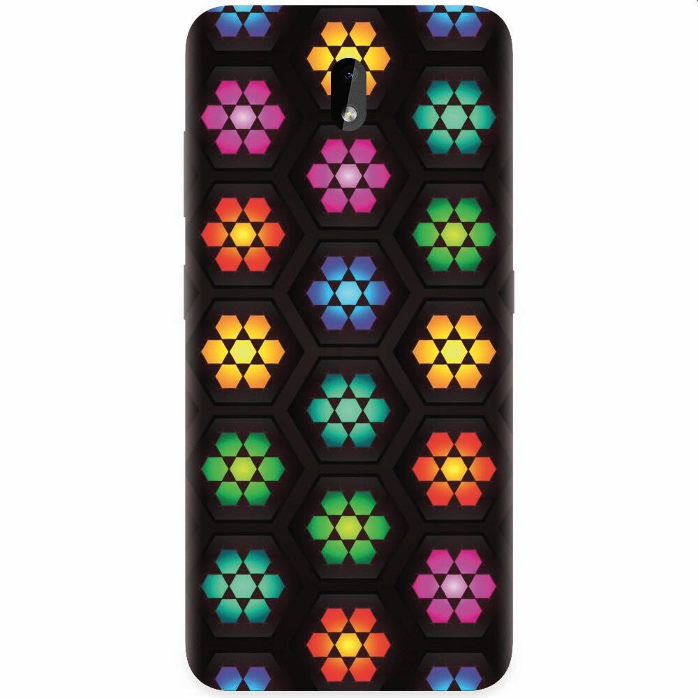 Husa silicon pentru Nokia 3.2, Kaleidoscope Mosaic Patterns