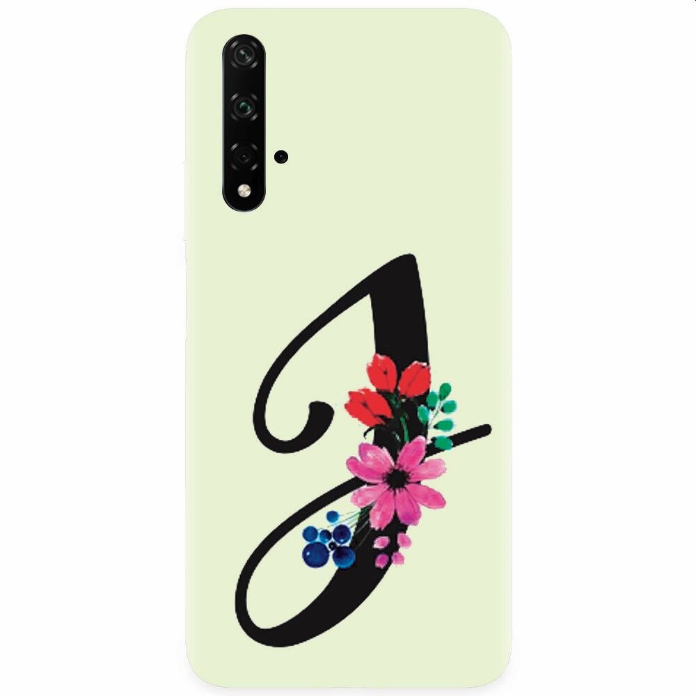 Husa silicon pentru Honor 20, Litera J