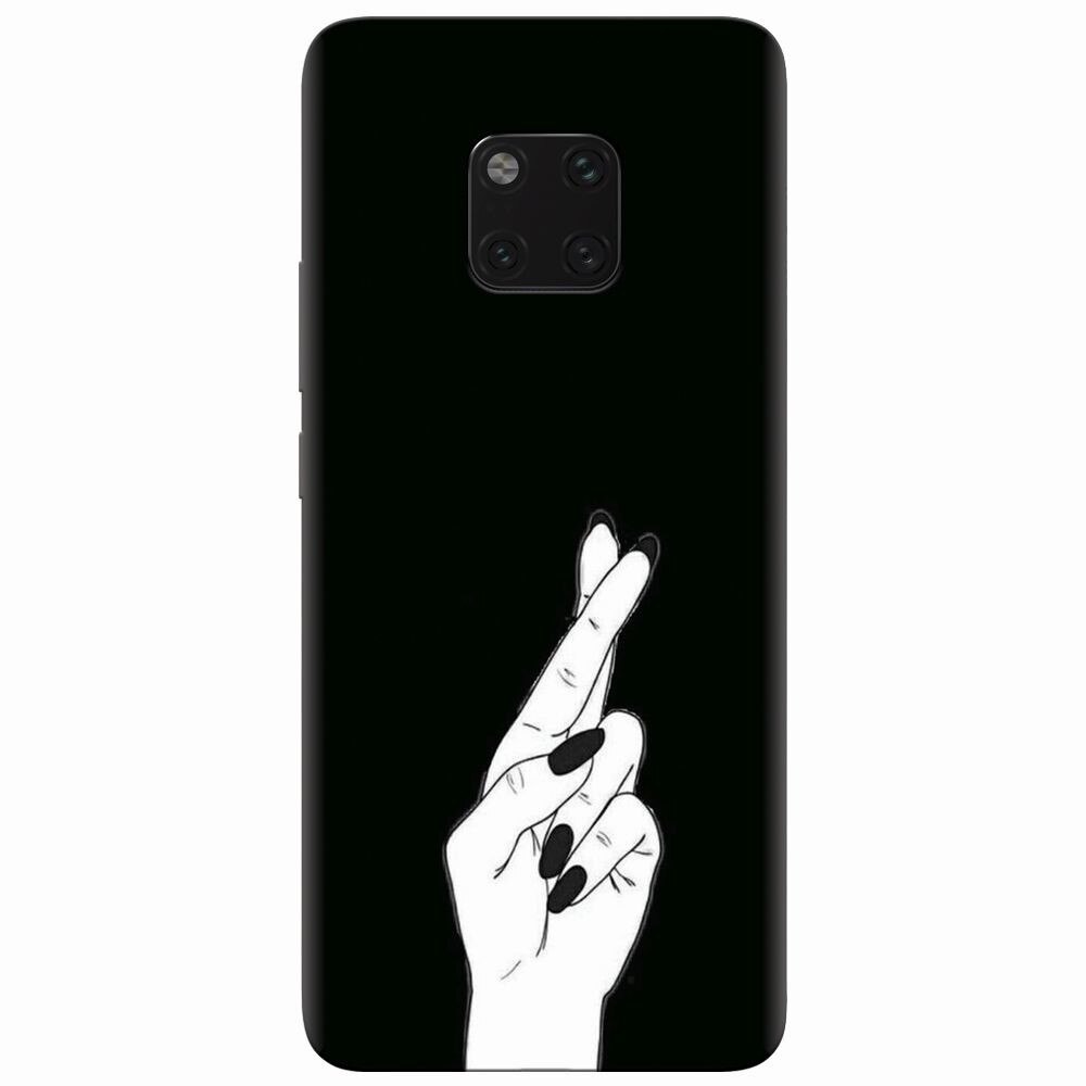 Husa silicon pentru Huawei Mate 20 Pro, Finger Cross