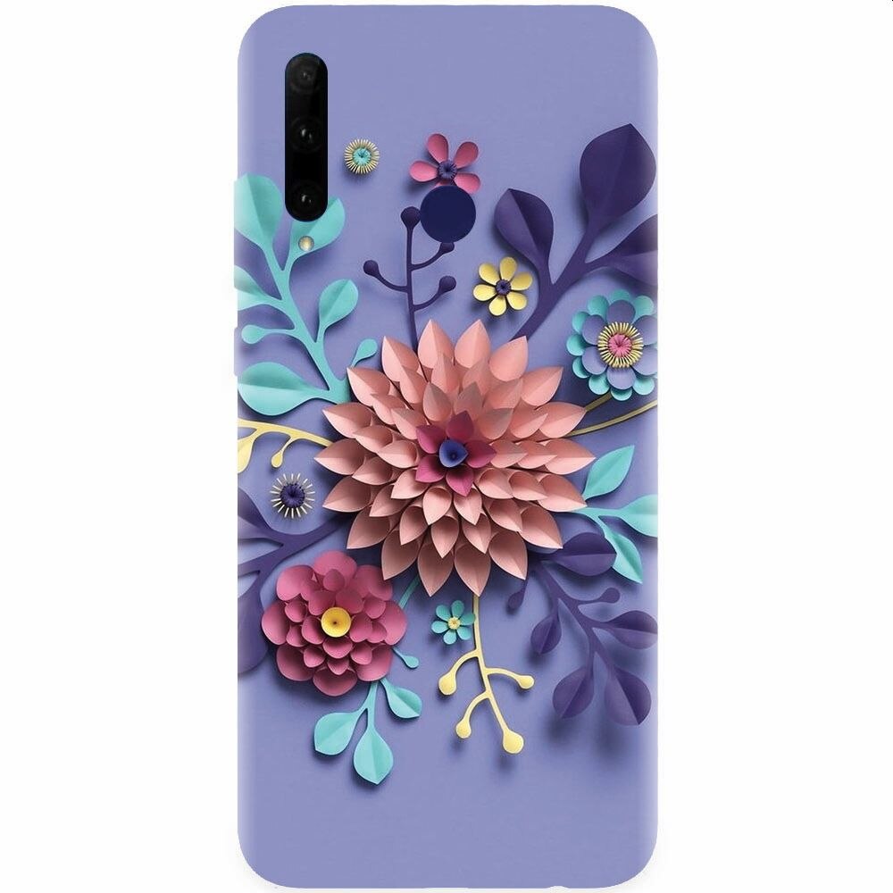 Husa silicon pentru Honor 20 Lite, Flower Artwork