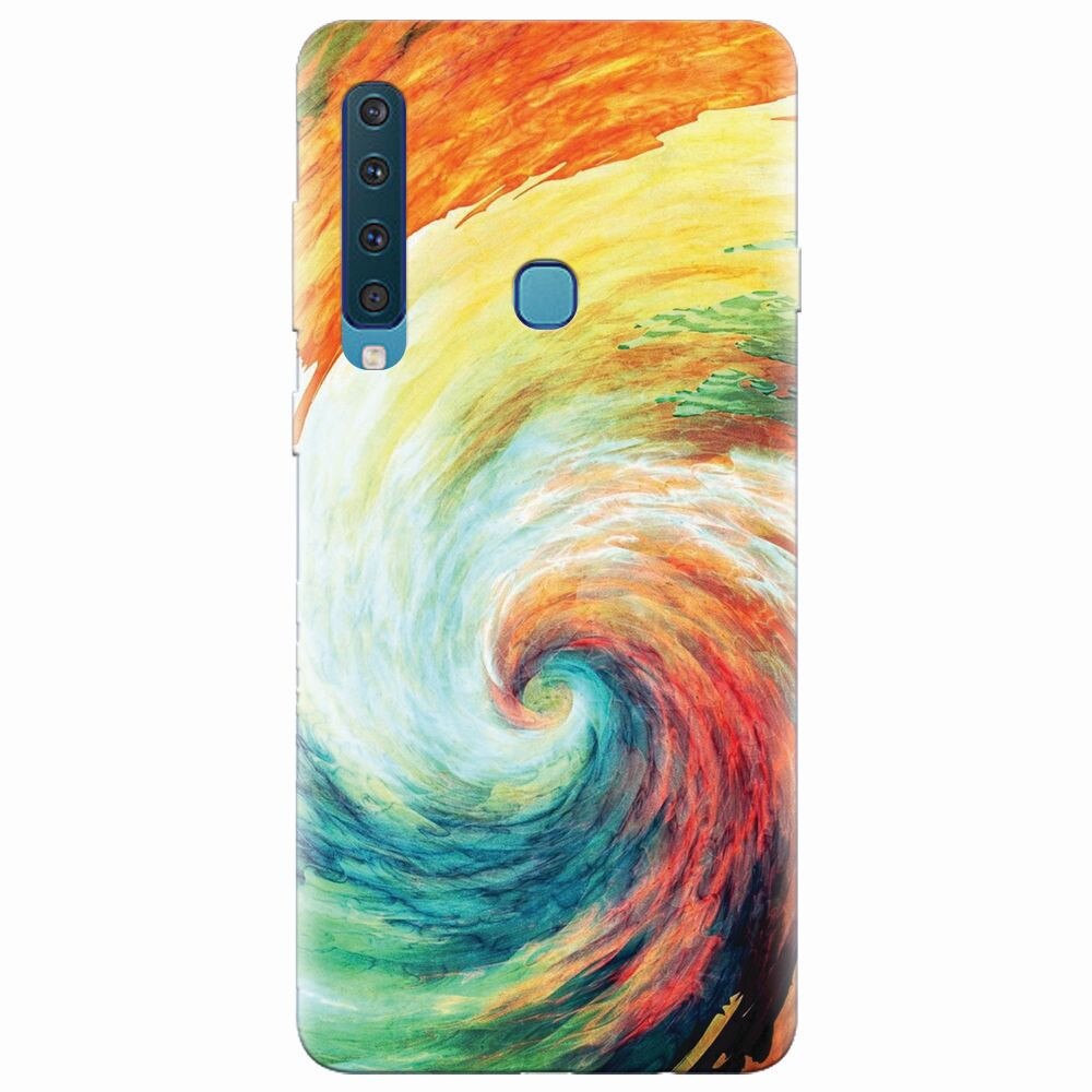 Husa silicon pentru Samsung Galaxy A9 2018, Big Wave Painting
