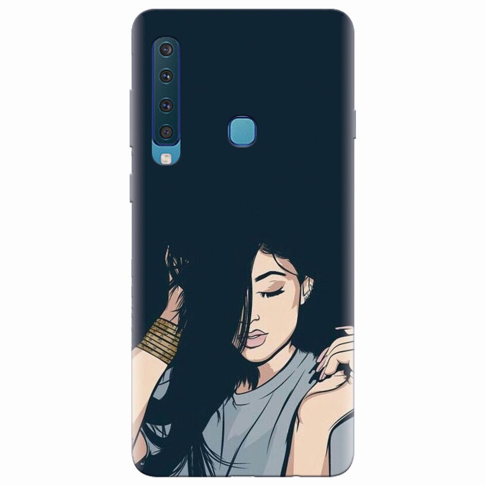 Husa silicon pentru Samsung Galaxy A9 2018, Simple Girl