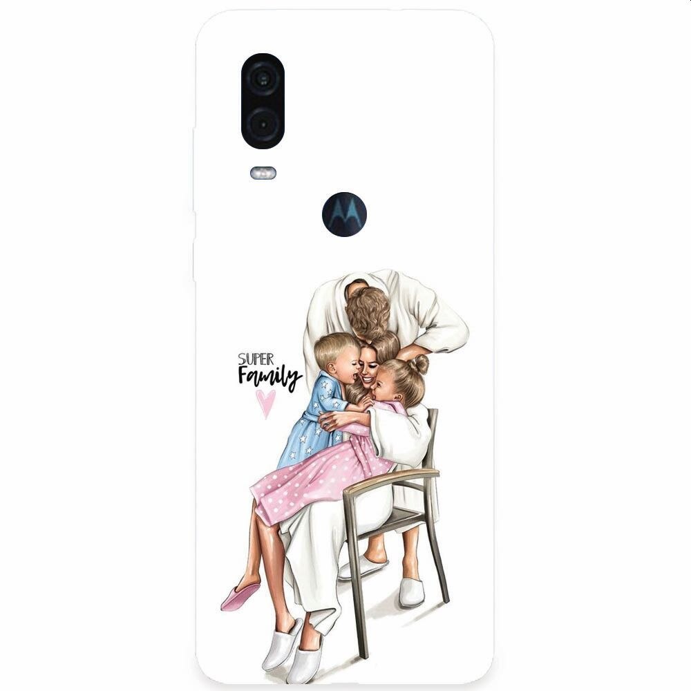 Husa silicon pentru Motorola One Vision, Super Family