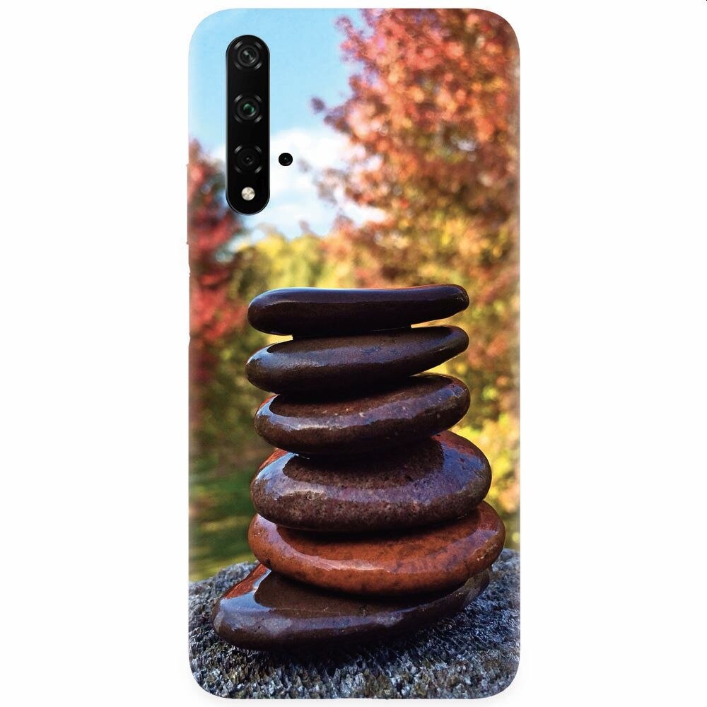 Husa silicon pentru Honor 20, Stacking Stones