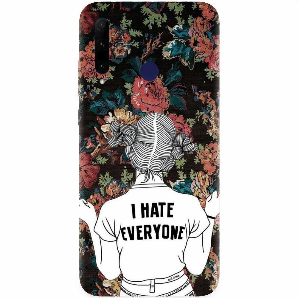 Husa silicon pentru Honor 20 Lite, I Hate Everyone