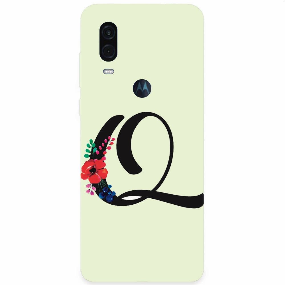Husa silicon pentru Motorola One Vision, Litera Q