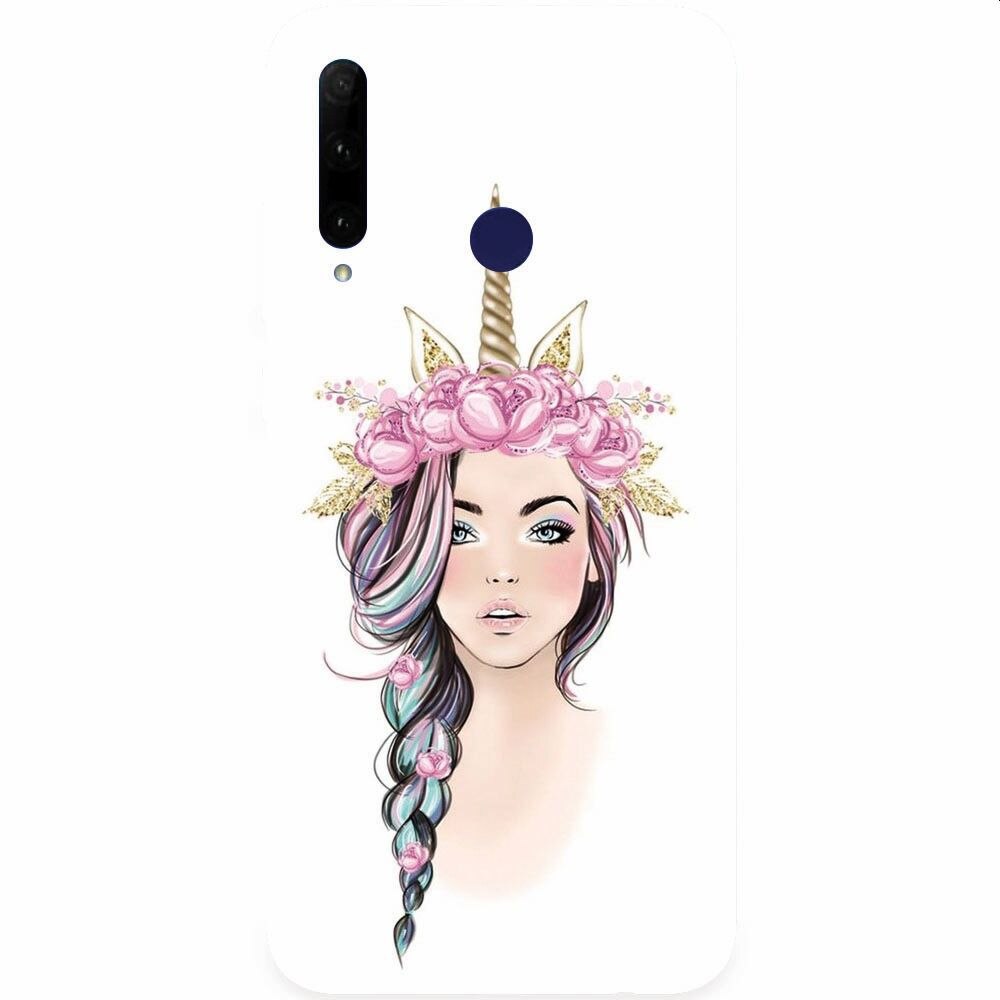 Husa silicon pentru Honor 20 Lite, Unicorn Girl